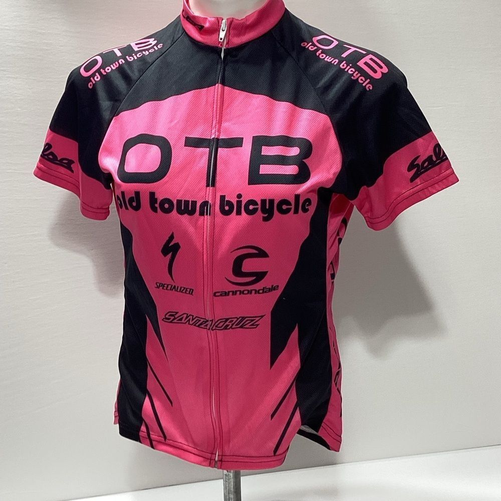 Voler OTB Cycling Jersey Voler Cycle Race Shirt Front Zip Back pockets Medium